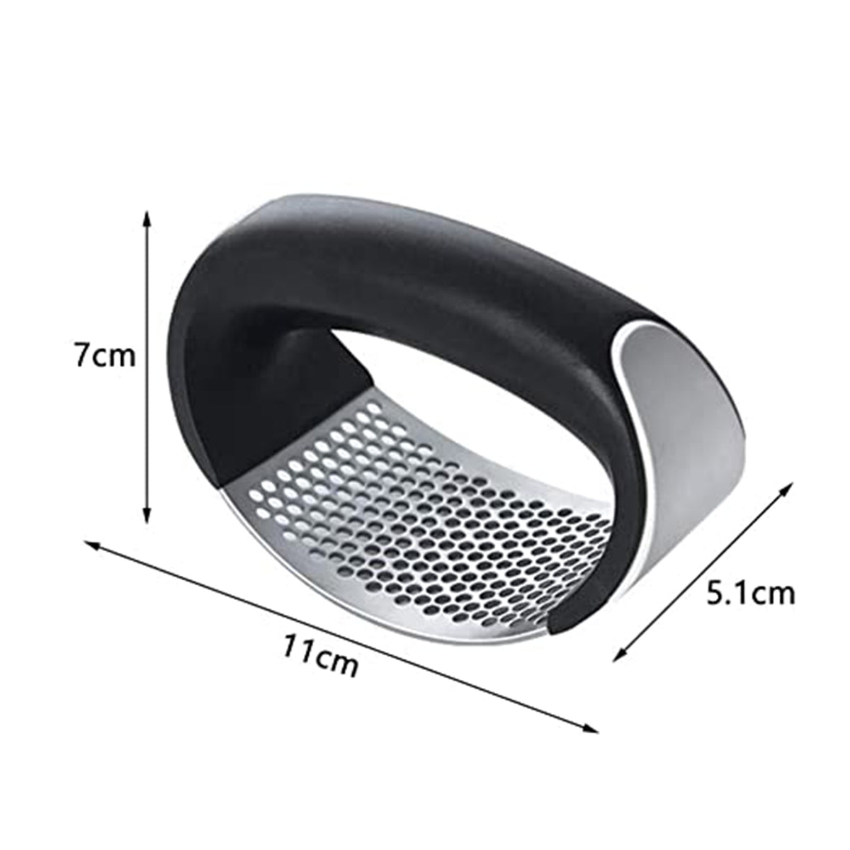 Multipurpose Garlic Presser Squeeze Press Crusher Stainless Steel Kitchen Tools Quick Handy Ginger Garlic Crusher