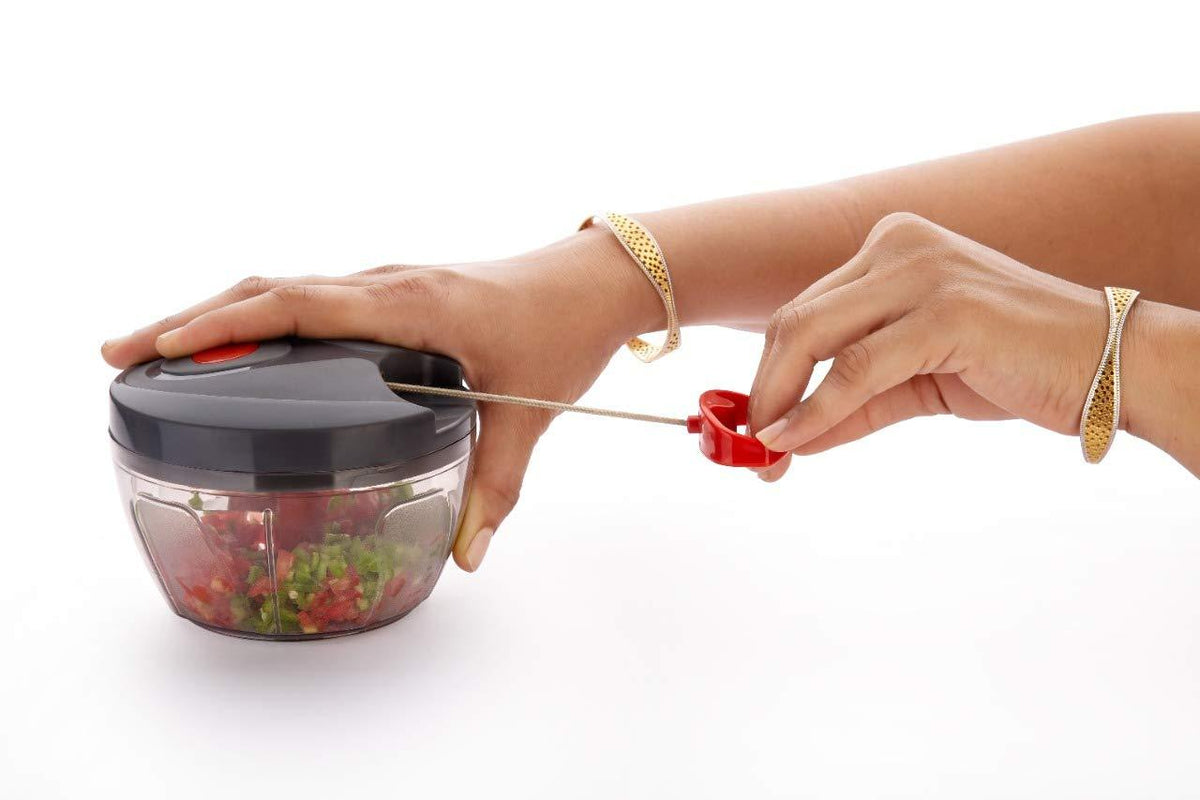 Manual Food Chopper Compact  Powerful Hand Held Vegetable Chopperblender