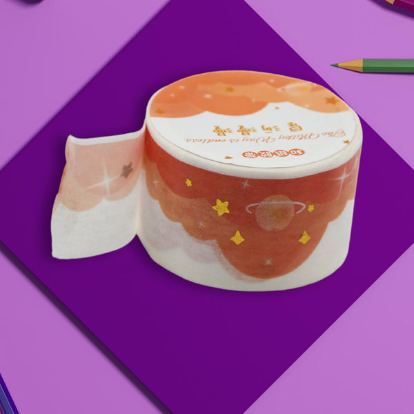 1 Rolls Scrapbook Sticker Decor Wide Adhesive Tape Cute Adhesive Tape For Journaling Notebook Tapes Aesthetic Adhesive Tape Crafts Supplies Japanese Paper Account Wrapping Tape