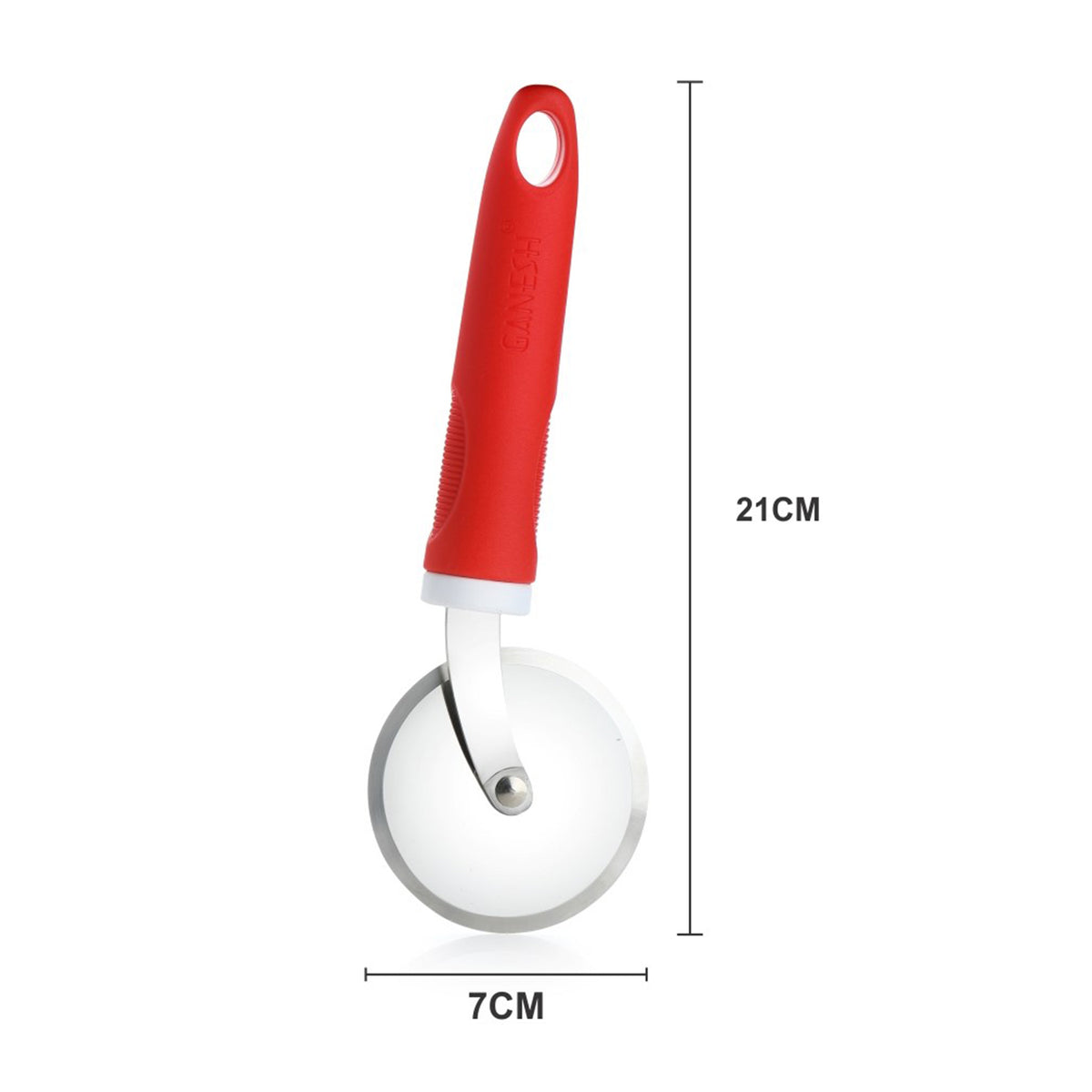 Ganesh  Pizza  Pastry Cutter Wheel Pizza Cutter  (Stainless Steel) strong
