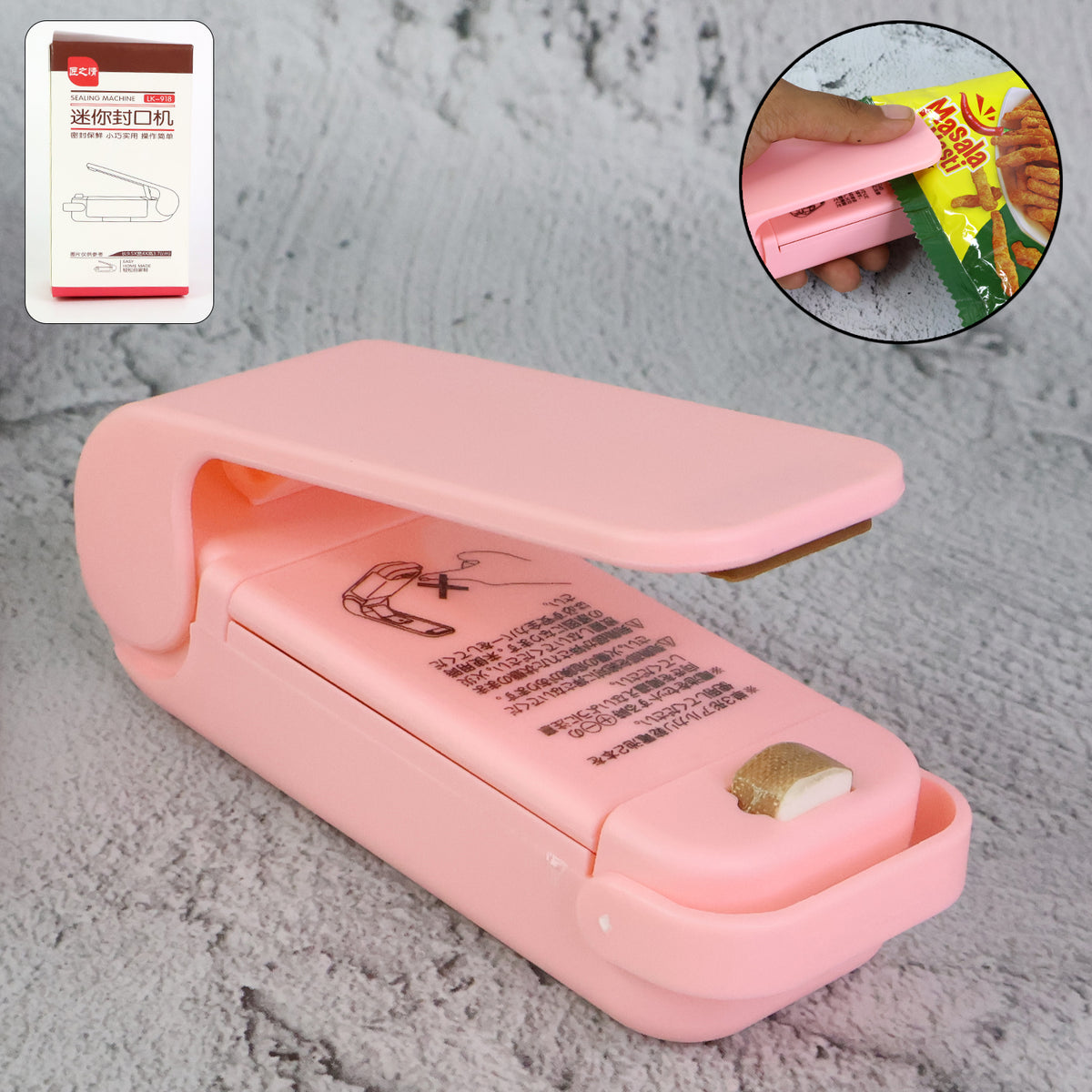 Mini Sealing Machine Plastic Bag Sealer Portable Mini Super Seal Packing Plastic Bag Tool Sealing Machine Hand Held Heat (1pc)