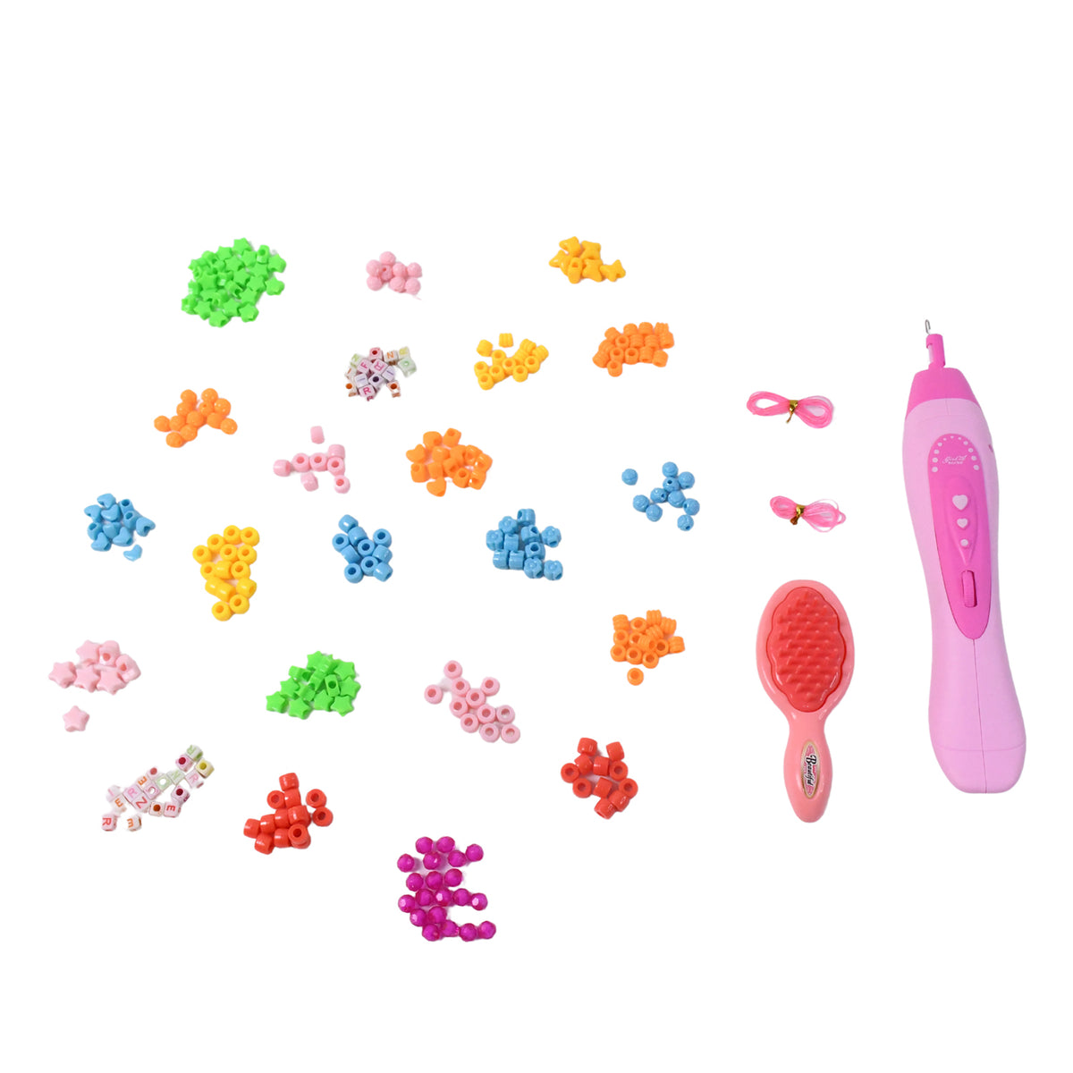Hair Styling Clasp Clips Twisting Stringing Beads Kit For Girls Portable Hair Braider Machinehairstyle Braid Kit Diy Hair Styling Tool With Comb Rubber Button Beads And Beads