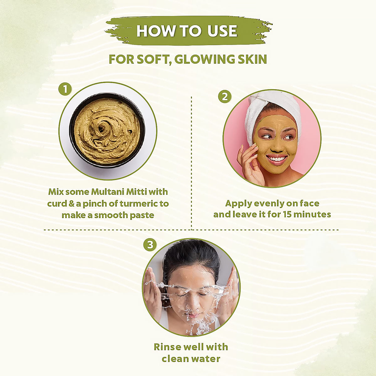 100gram Herbal Tan Removing Multani Mitti Face Pack For Skin Care Age Group