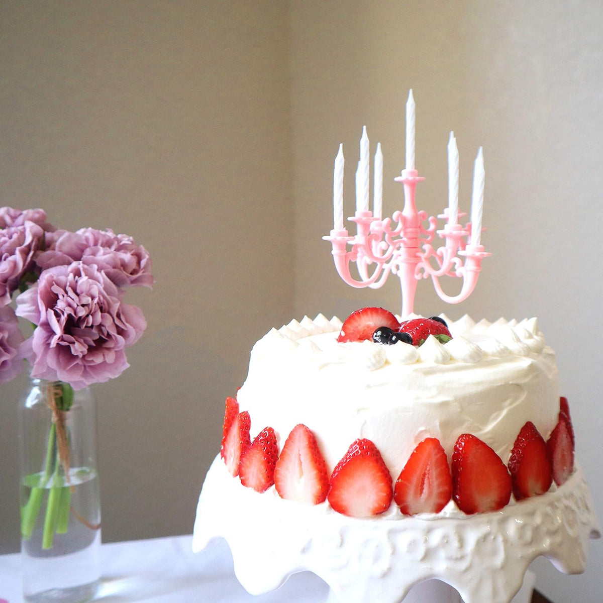 Luxury Birthday Candles Special Cake Candles Stand Party And Event Unique Candle Cake Topper With 9 Candles Cake Candle Holders Cake Decorations Romantic Propose Candles