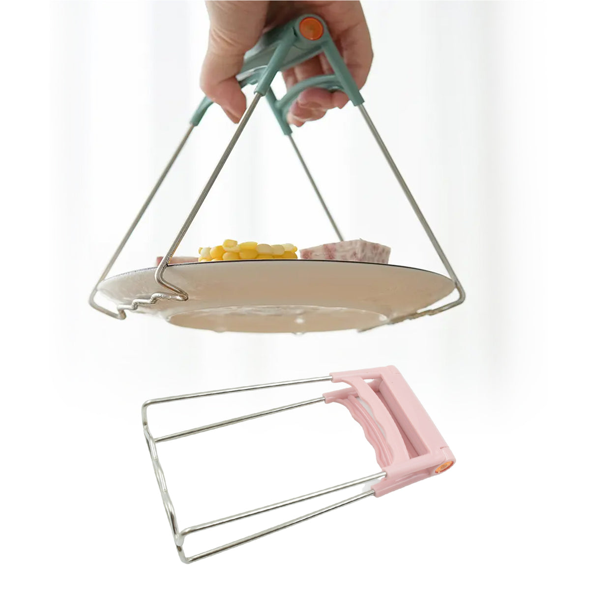 Kitchen Tongs Bowls Clip Wearresistant Bowls Plates Clip Lifter For Restaurants For Kitchen (1 Pc)
