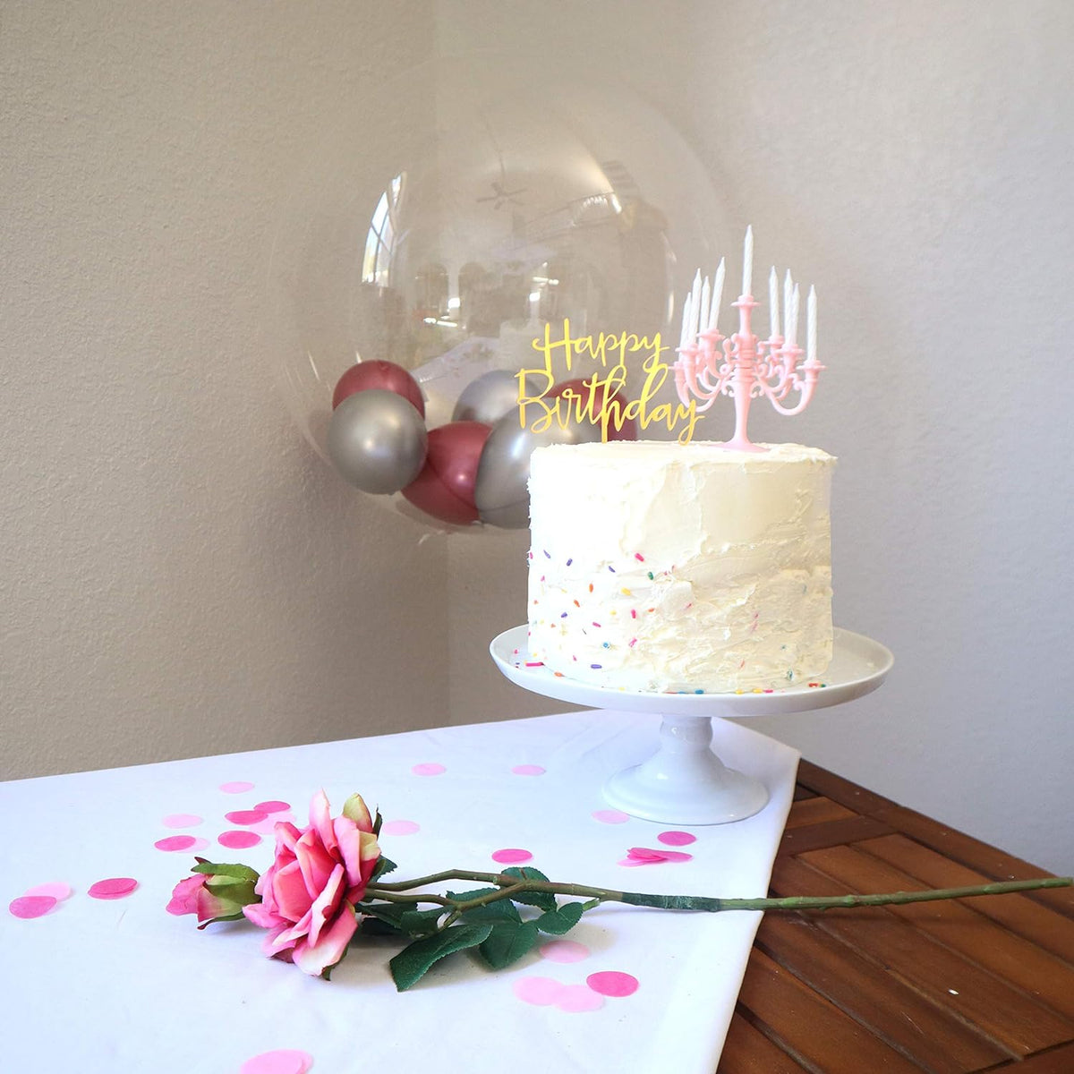 Luxury Birthday Candles Special Cake Candles Stand Party And Event Unique Candle Cake Topper With 9 Candles Cake Candle Holders Cake Decorations Romantic Propose Candles