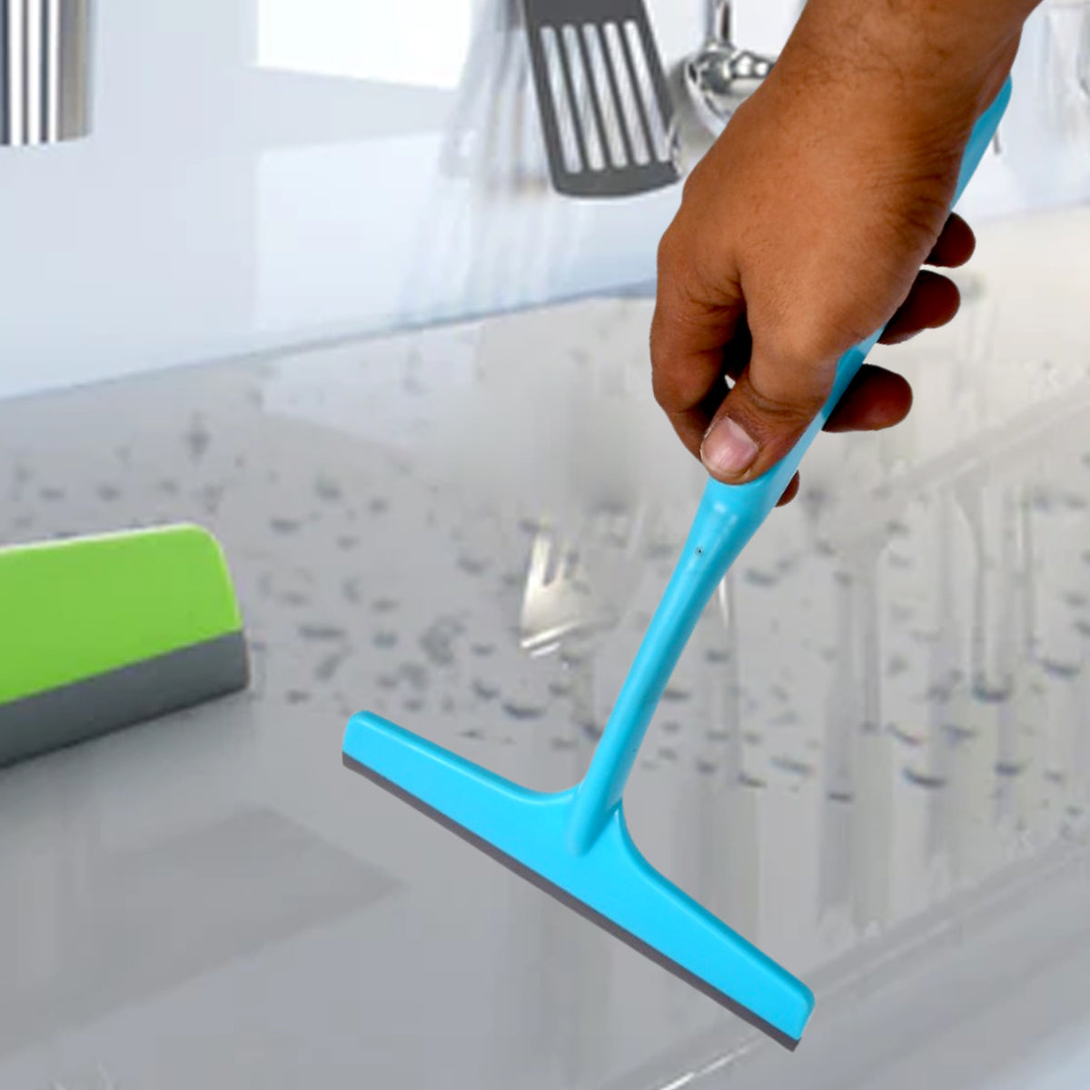 Kitchen Platform And Glass Wiper No-dust Broom Long Handle Easy Floor Cleaning.