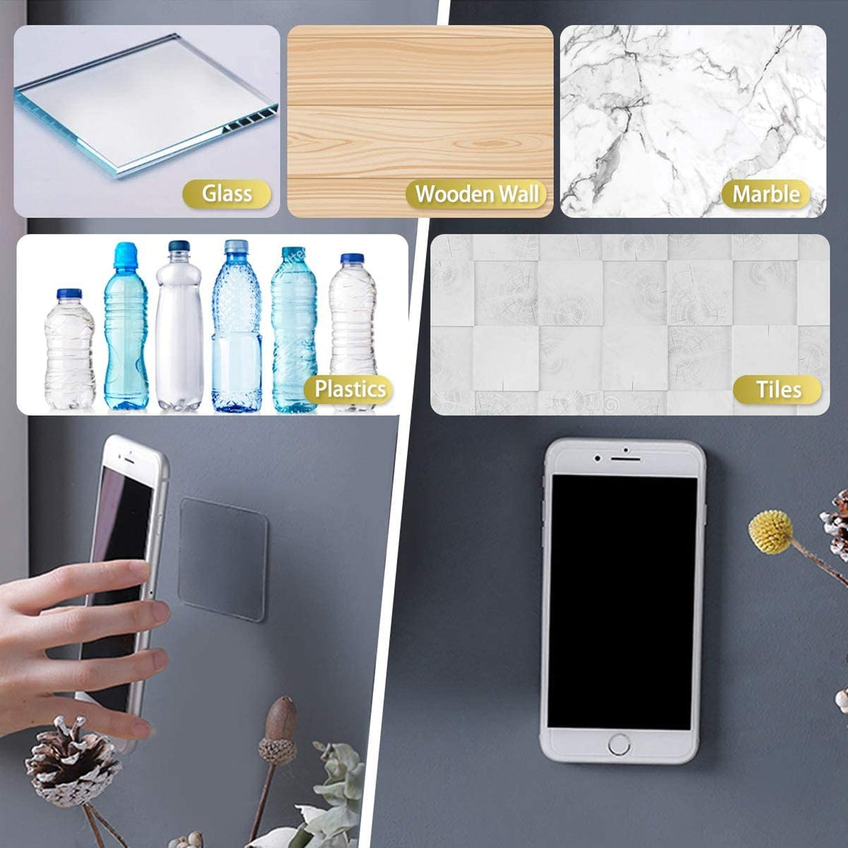 New Double Side Tape Sticker Strong Waterproof Wall Indoor Nano Adhesive No Trace Gel Clear Industrial Multipurpose Removable Use For Bedroom Home Kitchen Hotel (0.6mmx1pc)