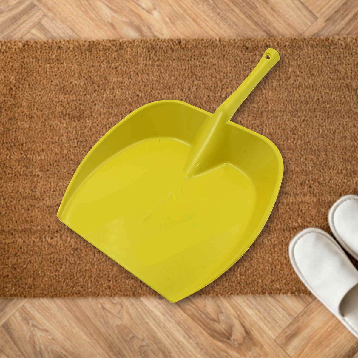 Dustpan With Long Handle Dust Collection Dust Pan Tray For Kitchen Home Office Bathroom Etc (1 Pc  Multicolor )