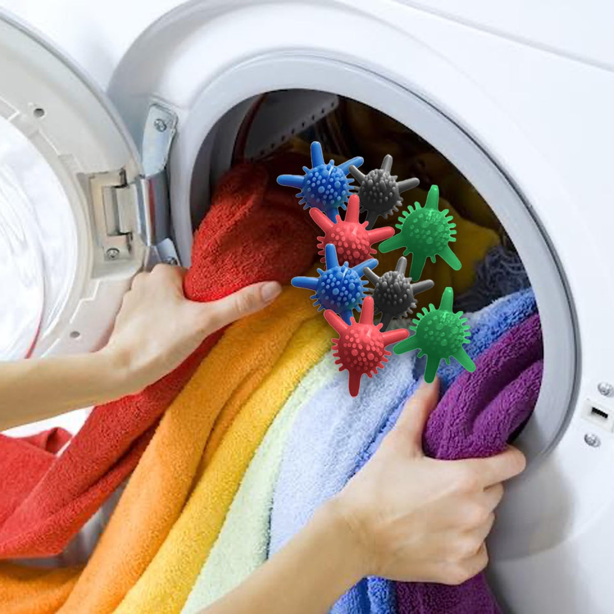 Multipurpose Laundry Washing Balls Set (6 Pc)