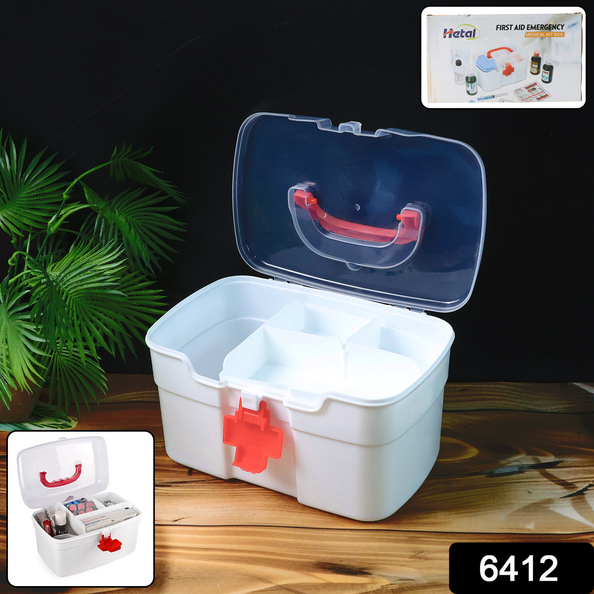 Medical Box 1 Pieceindoor Outdoor Medical Utilitymedicine Storage Boxdetachable Tray Medical Box Multi Purpose Regular Medicine First Aid Box With Handle