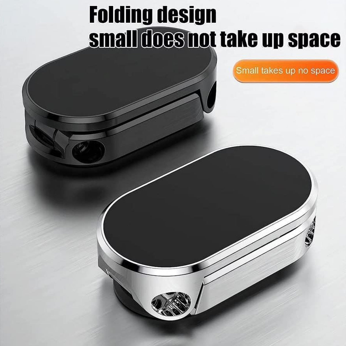 360 Degree Rotating Magnetic Car Phone Holder  Metal Folding Car Phone Holder  New Alloy Folding Magnetic Car Phone Holder (Pack Of 1)