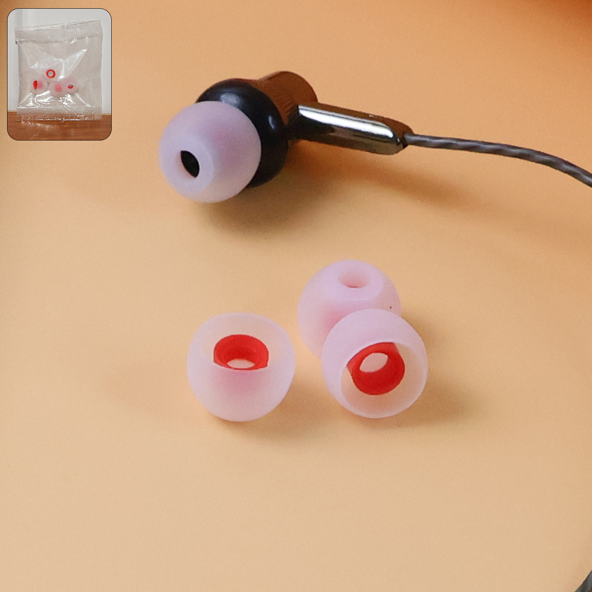 Premium Silicone Earbud Tips - (4 Pc  Set)