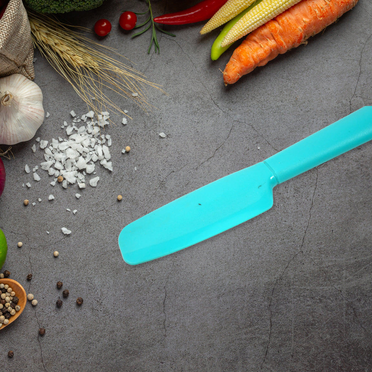 Silicon Non-stick Heat Resistant Kitchen Spatula Butter Knife Non-stick Flexible Rubber Scrapers