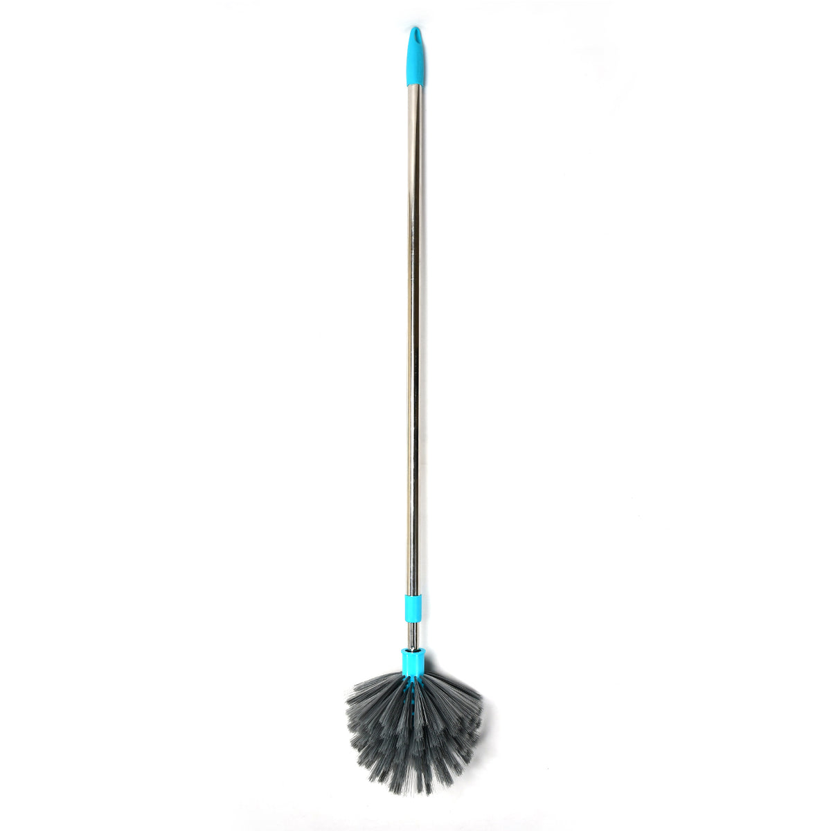 Cobweb Brush With Stainless Steel Strong Long Extendable Handle For Dusting Ceiling Cobweb Cleaning Brush For Lights Fans  Webs Cleaning For Homekitchen