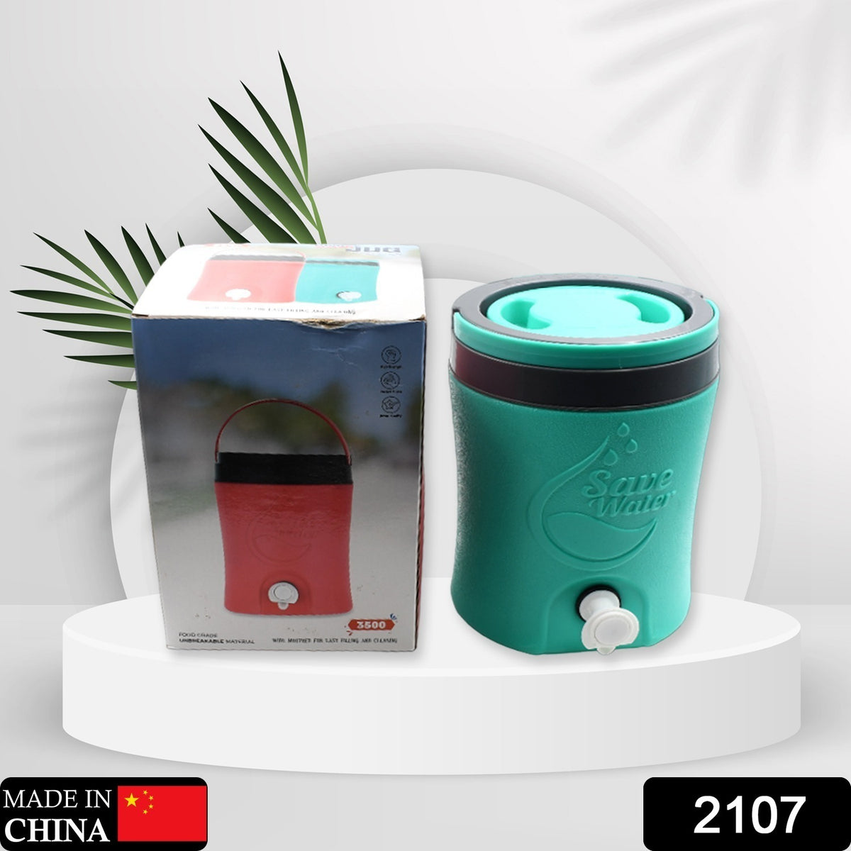 Water Jug Camper With Tap Plastic Insulated Water 3.5 Liter Water Storage Cool Water Storage For Traveling Water Jug 3.5 Ltr