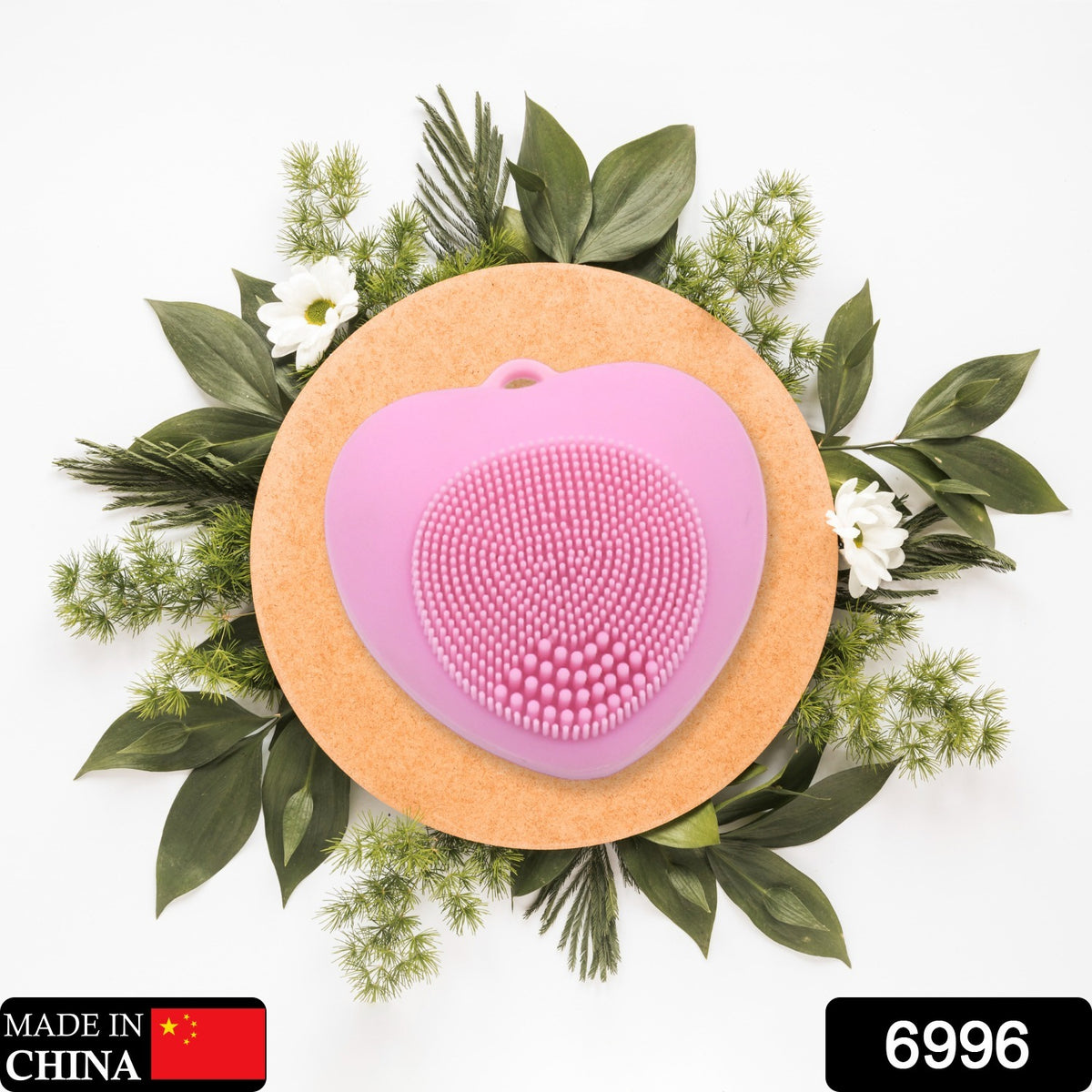Waterproof Face Wash Brush Face Scrubber Facial Cleansing Brush Exfoliating Silicone Face Hot Compress Scrubber Cleaning For Deep Skin Care Heart Shaped For Women For Home