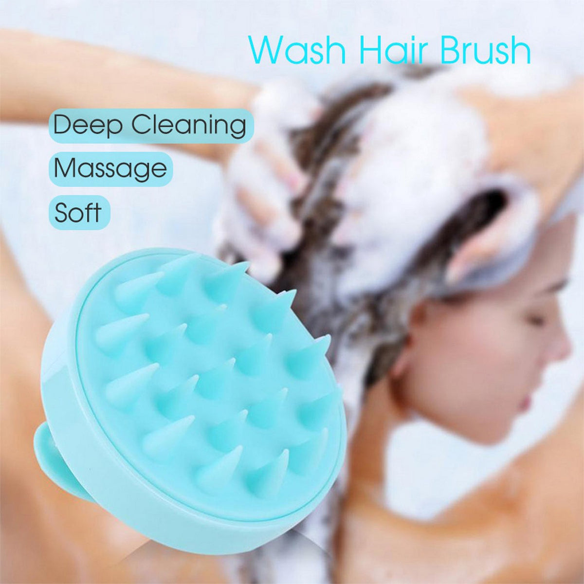 Hair Scalp Adjustable Massager Shampoo Brushscalp Shampoo Brush