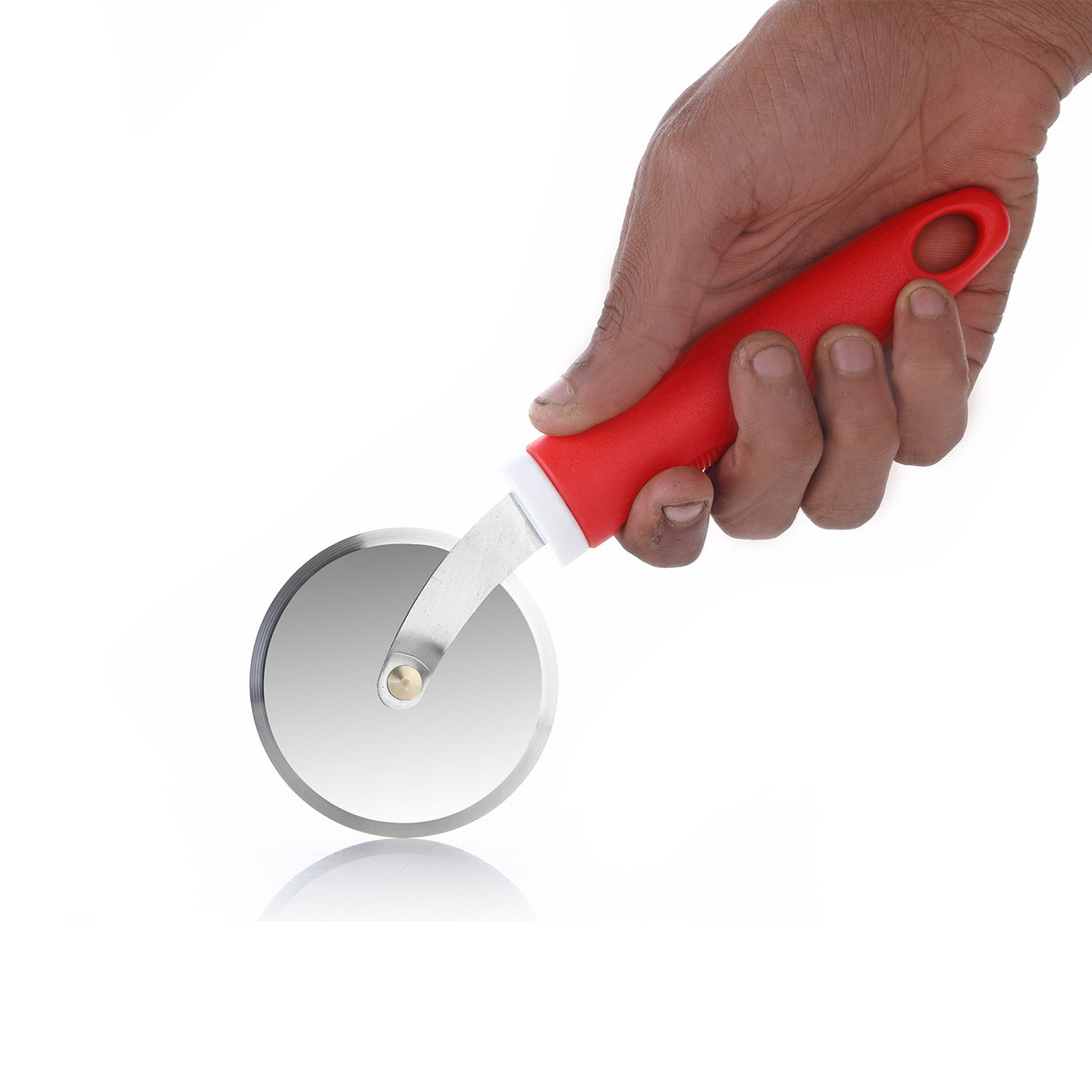 Ganesh  Pizza  Pastry Cutter Wheel Pizza Cutter  (Stainless Steel) strong