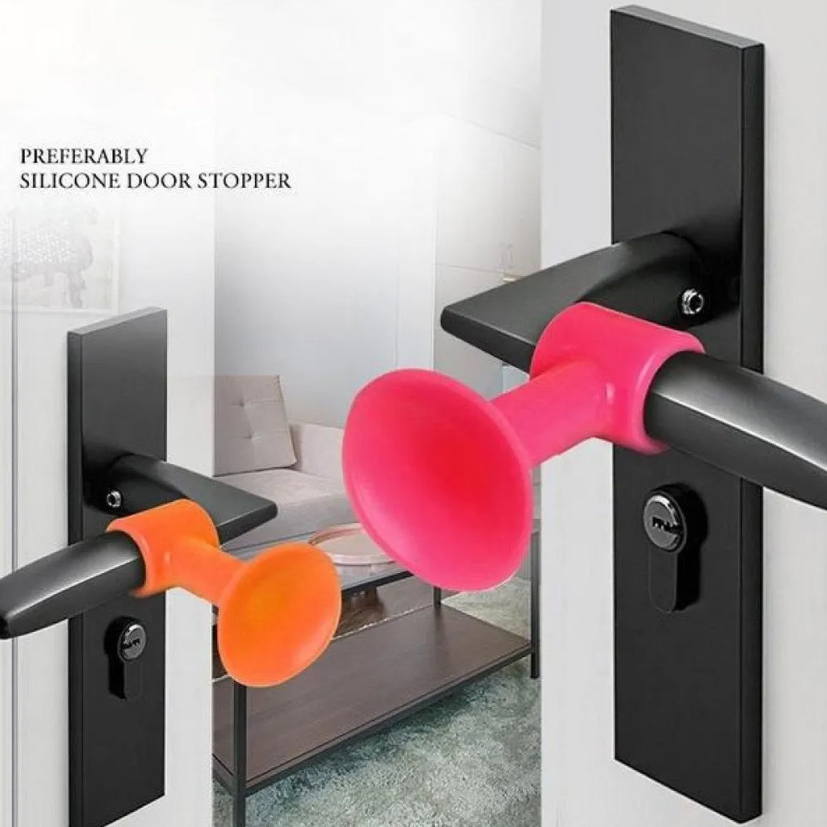 Door Stopper Mini Anti-collision Silicone Door Handle Crash Pad