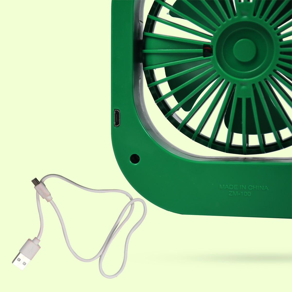 Portable Usb Fan - Rechargeable Fan With 2 Speeds 180 Rotating Rechargeable Fan Quiet Personal Fan For Travel In The Car Outdoors (Battery Not Include)