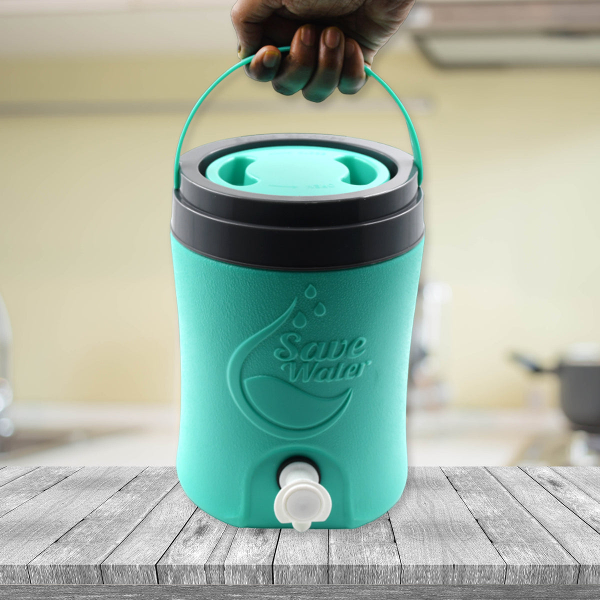 Water Jug Camper With Tap Plastic Insulated Water 3.5 Liter Water Storage Cool Water Storage For Traveling Water Jug 3.5 Ltr