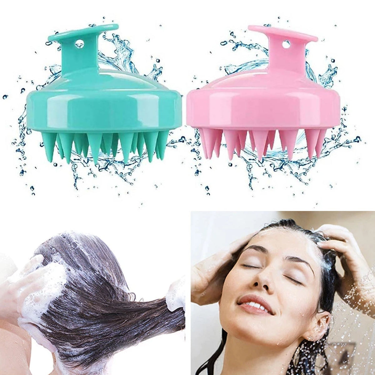 Hair Scalp Adjustable Massager Shampoo Brushscalp Shampoo Brush