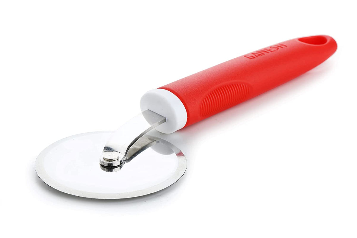 Ganesh  Pizza  Pastry Cutter Wheel Pizza Cutter  (Stainless Steel) strong
