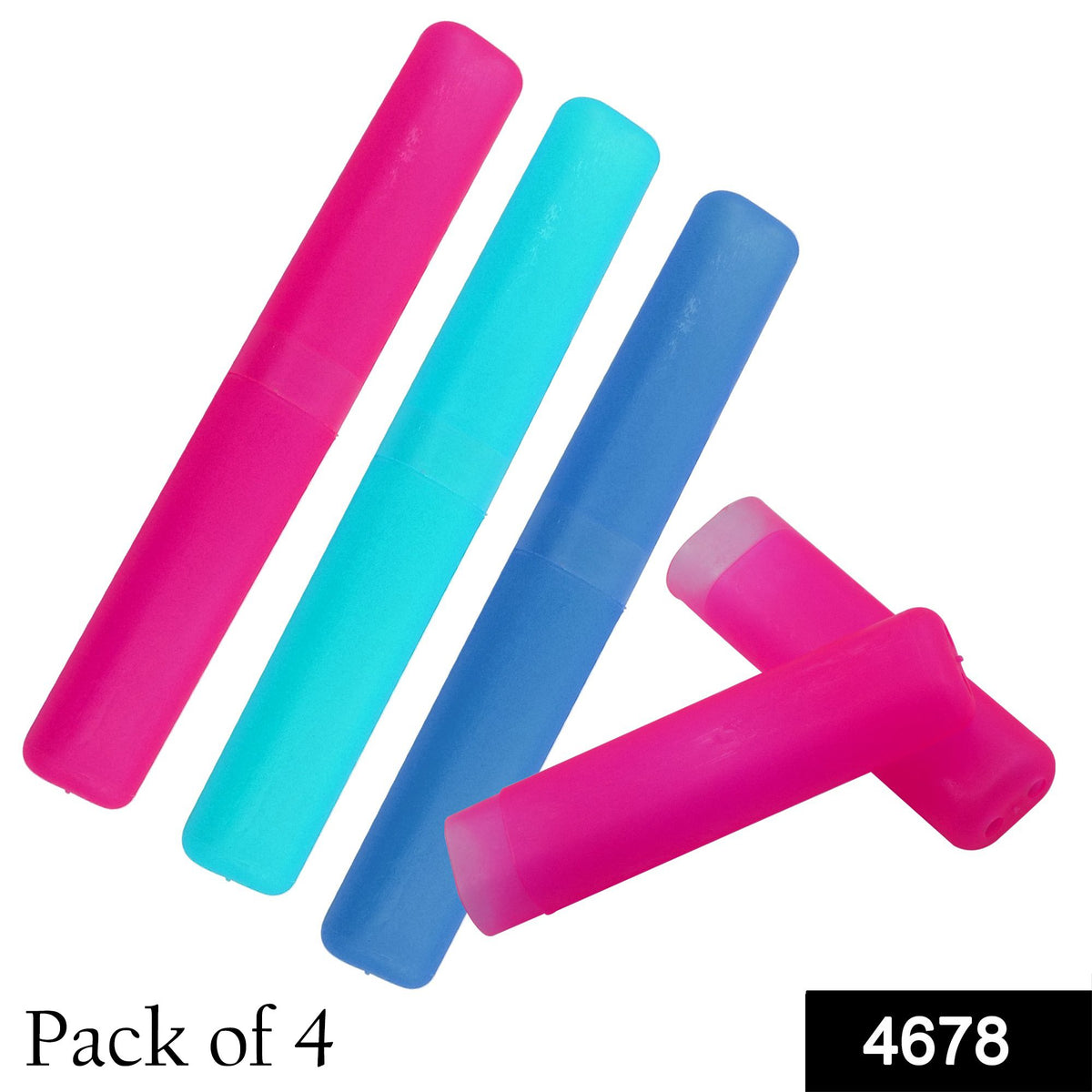 Portable Dust-proof Toothbrush Cases Toothbrushes Holder (Pack Of 4)