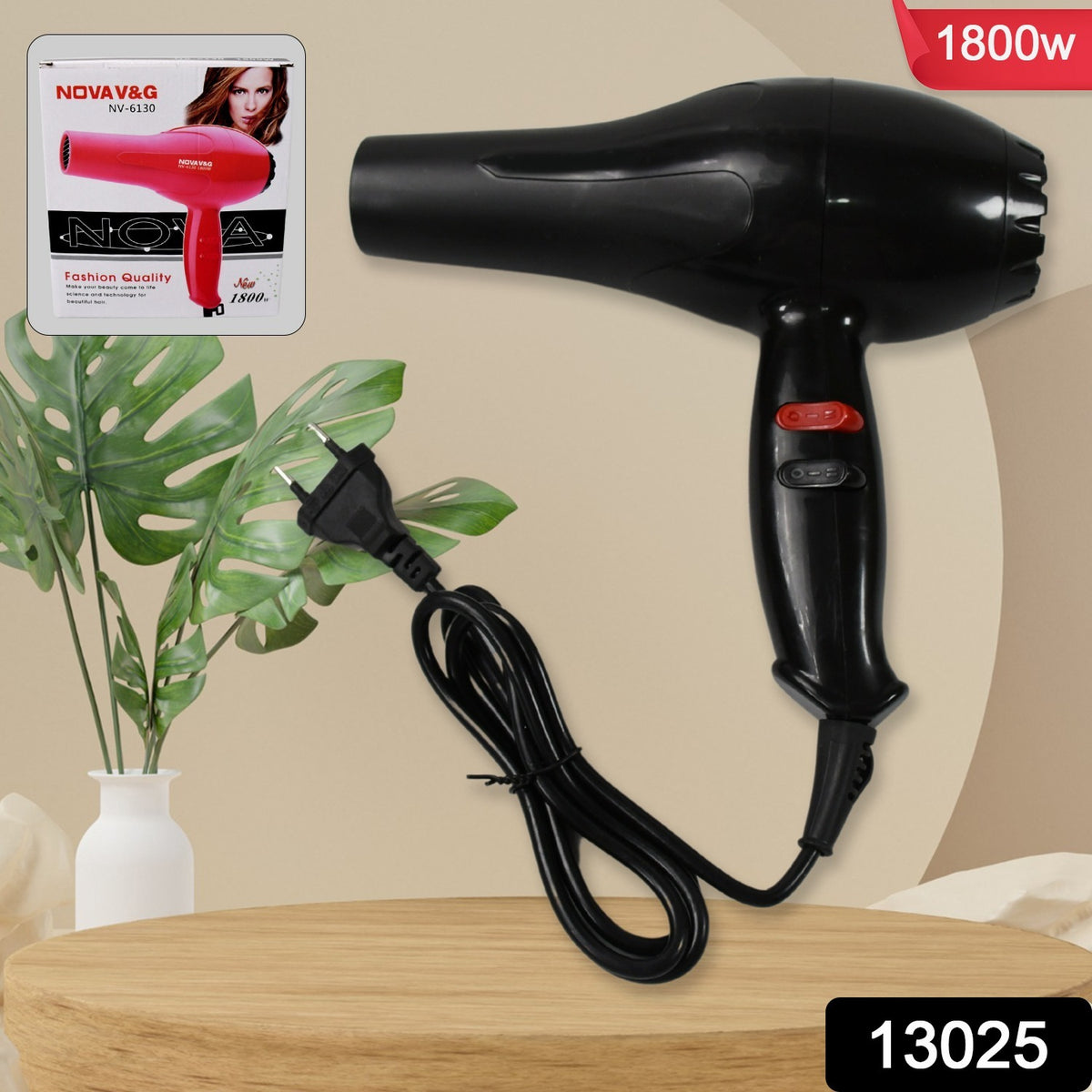 Professional Multi Purpose Hair Dryer Salon Hair Dryer 2 Speed Settingsfor Women And Men (1800 Watts)