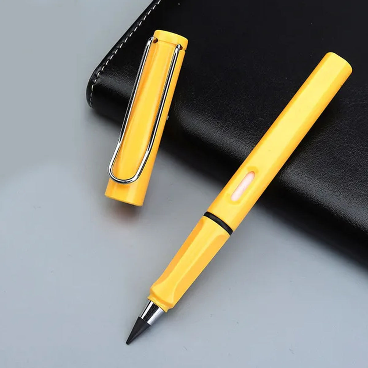 2 In1 Everlasting Pencil Replaceable Head With Eraser Inkless Pencils Eternal Infinite Pencil Portable Everlasting Pencil Reusable Erasable Magic Pencils For Kids Painting Stationary Set (1 Pc)