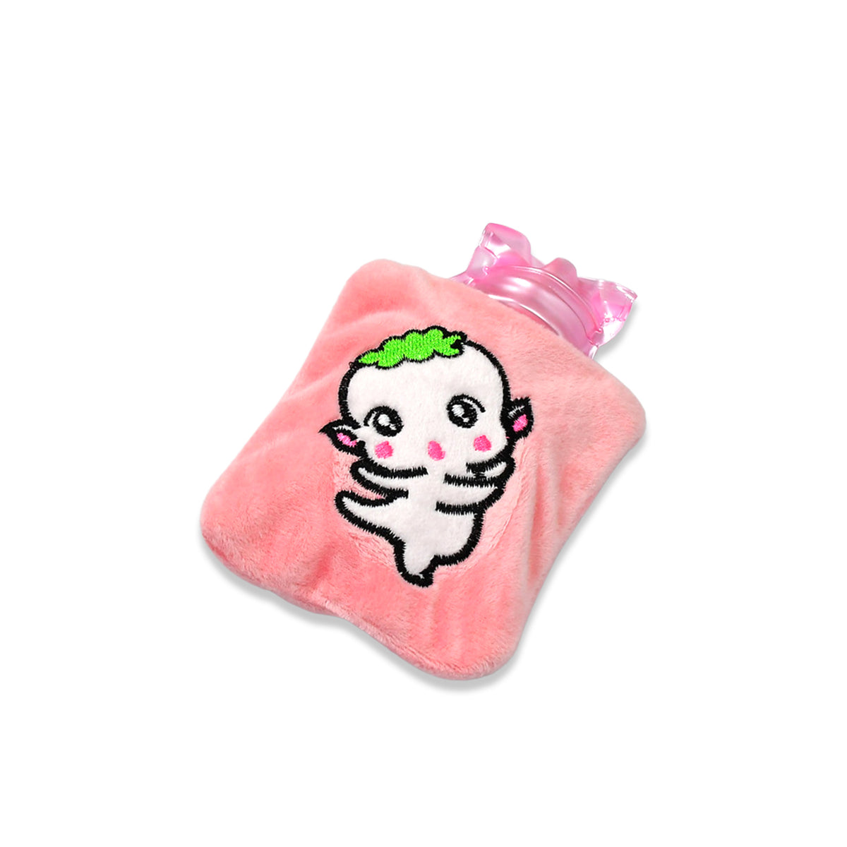 Pink Cartoon Small Hot Water Bag With Cover For Pain Relief Neck Shoulder Pain And Hand Feet Warmer Menstrual Cramps.