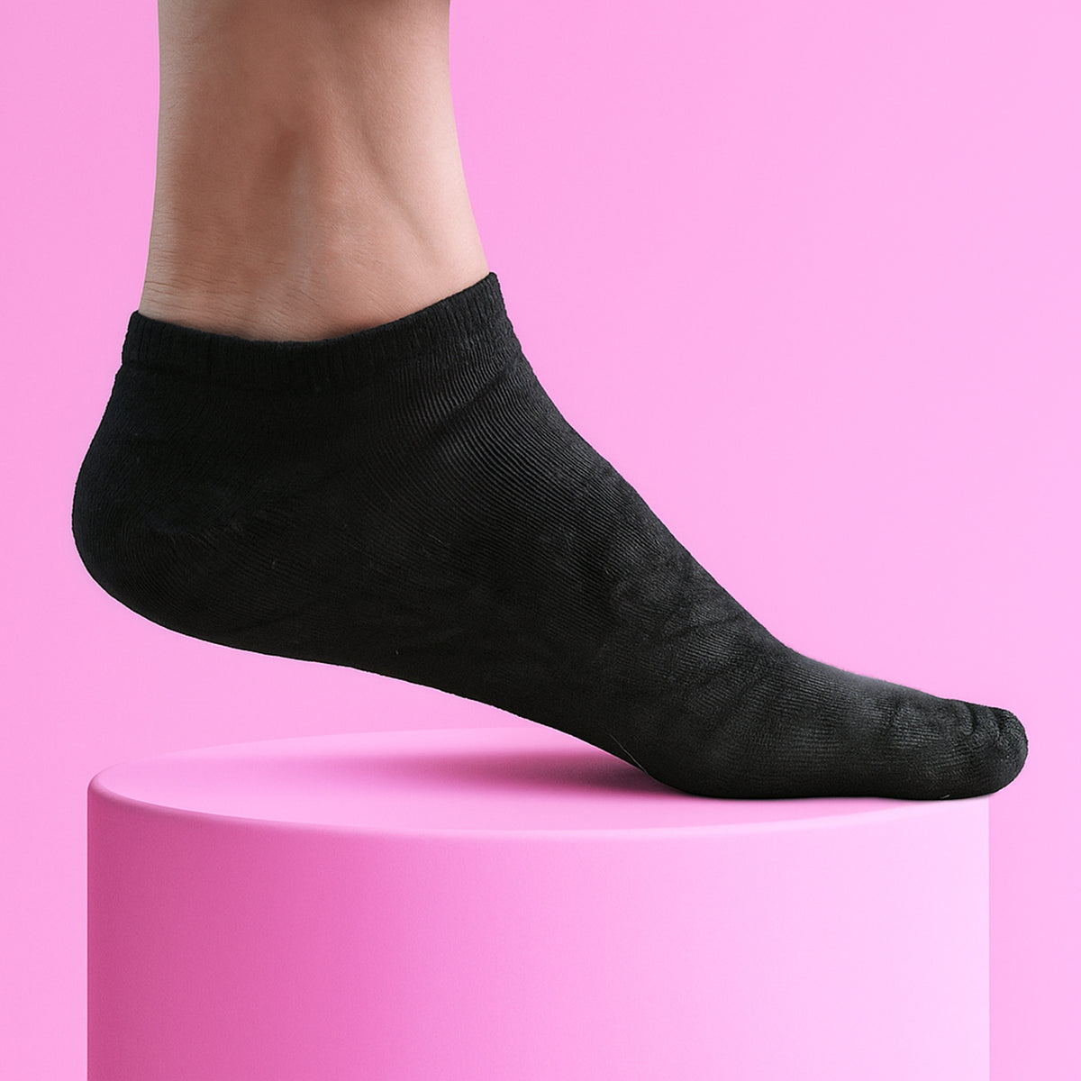 No-show Liner Socks With Anti-slip Heel Grip  (1 Pair)
