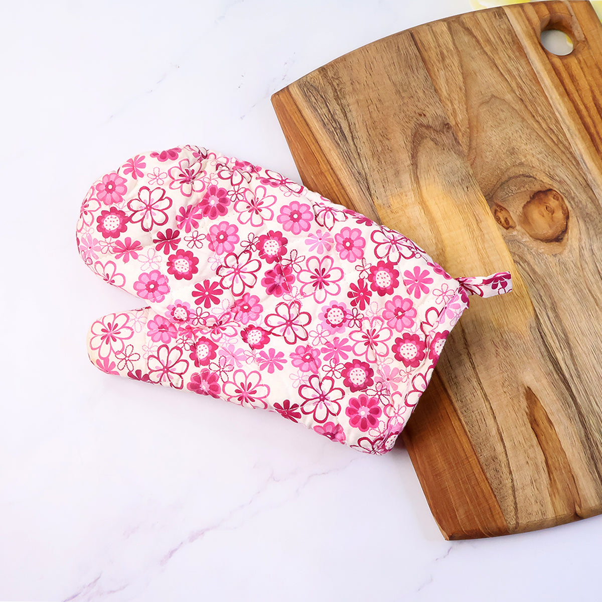 Designer Multicoloured Oven Mitt And Pot Holder (24 Cm)