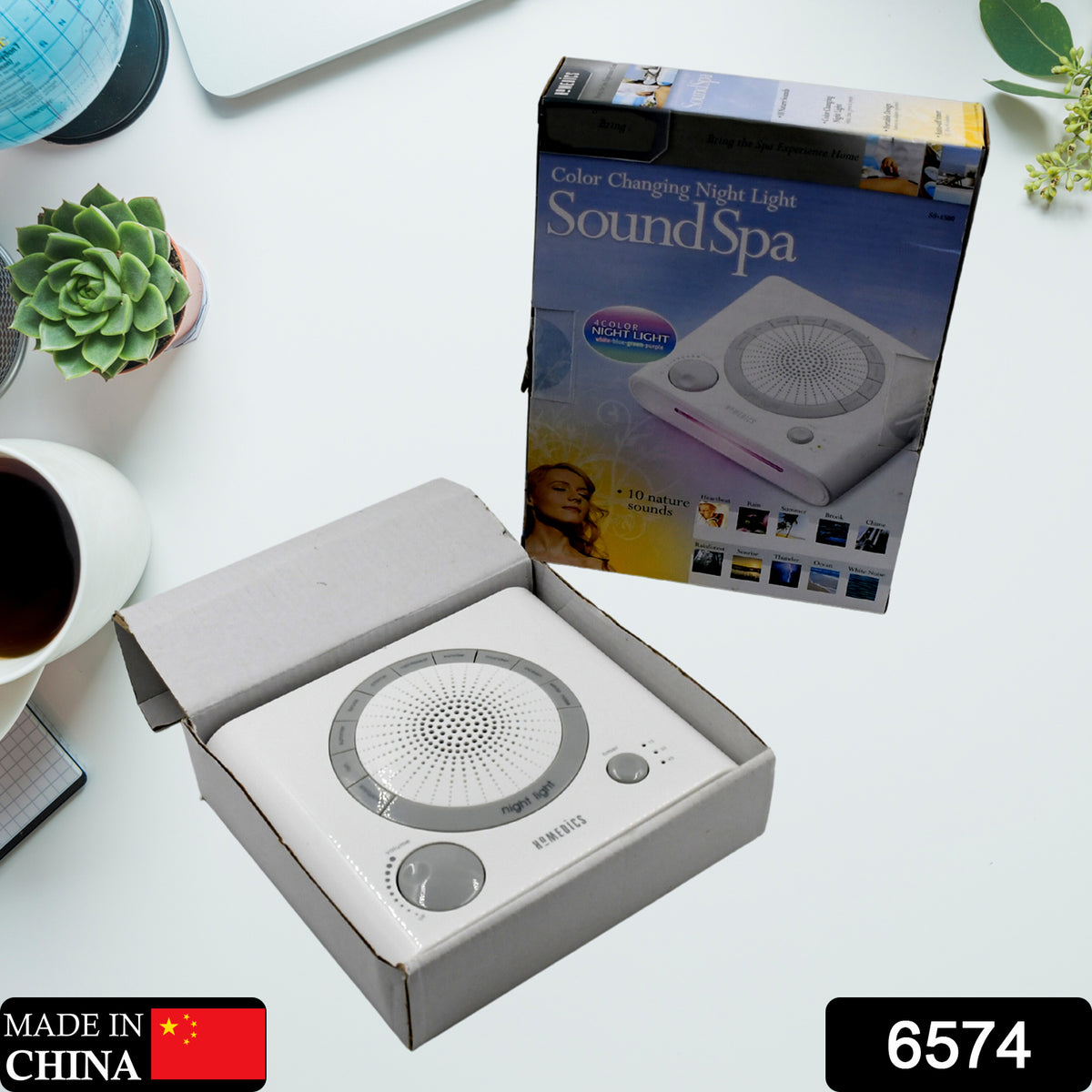 Sleep Therapy Noise Sound Therapy Machine With 8 High-fidelity Soothing Sleeping  Anxiety  Stress Natural Sounds Battery Or Adaptor Charging Options 3 Auto-off Timer Option