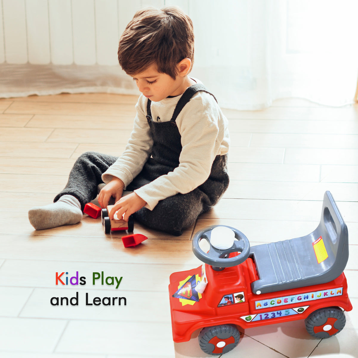 Kids Baby City Ride On Push Car Ride With Backrest Musical Horn For Children Kids Toy Ride-on Kids Toys Toddler Baby Toy Baby Car Suitable For Kids Boysgirls