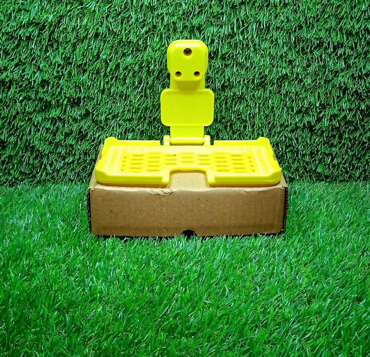 Multi-purpose Wall Holder Stand For Charging Mobile Just Fit In Socket And Hang (Yellow)