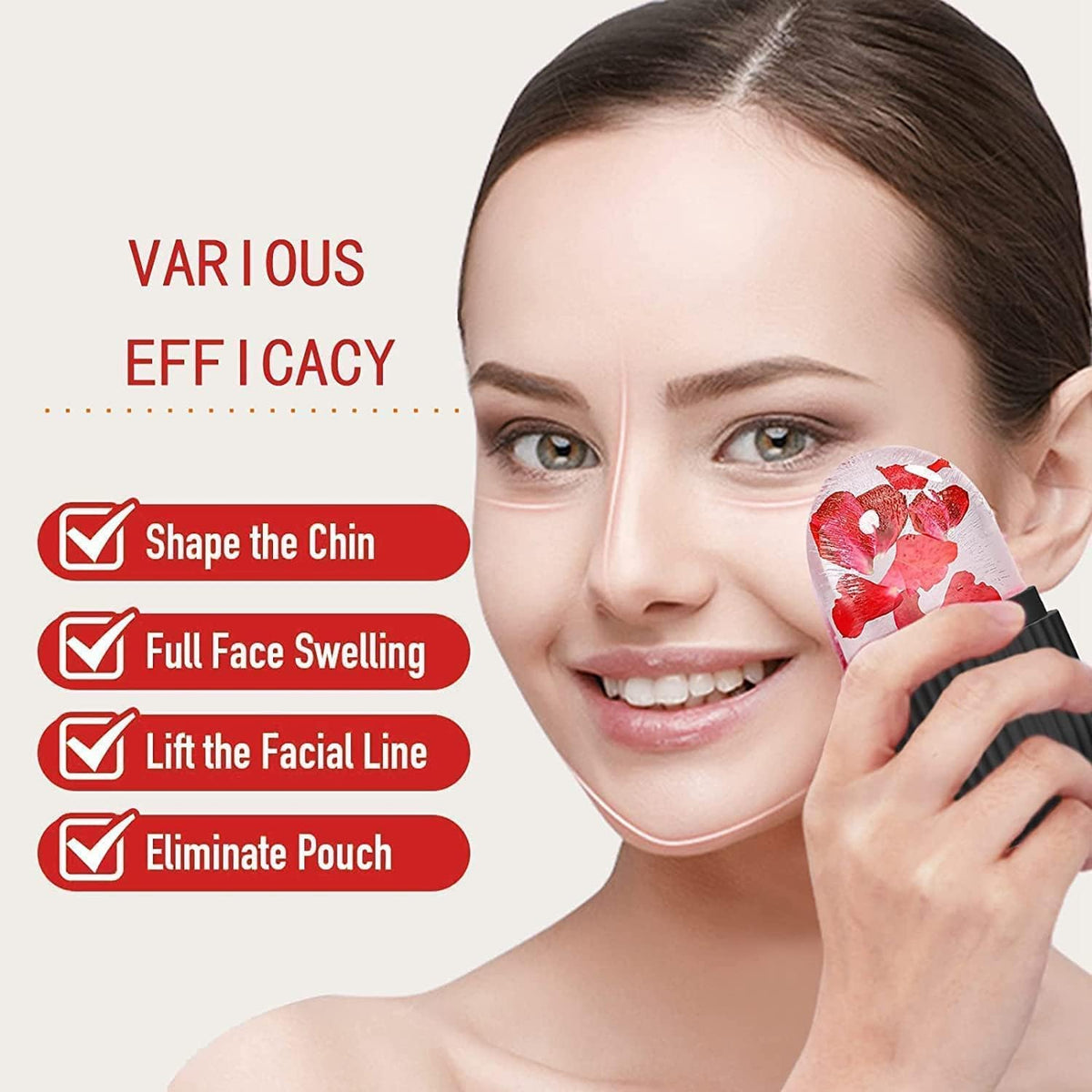 Face Ice Roller  Ice Roller For Face  Ice Roller For Face Massager  Face Ice Treatment Reduce Face Swelling And Under Eye Puffiness (Black)