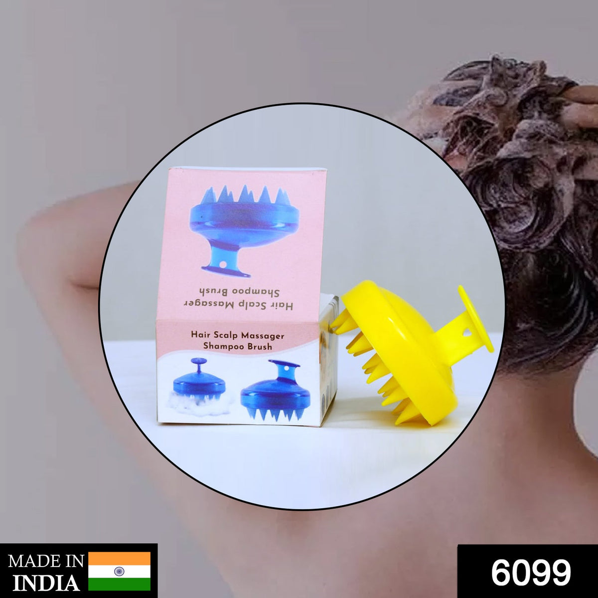Hair Scalp Adjustable Massager Shampoo Brushscalp Shampoo Brush